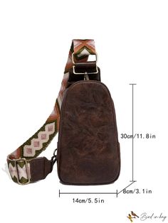 Bird in Bag - Fashionable Womens Vintage Convertible Crossbody Bag with Wide Shoulder Strap, Casual Wear Brown Rectangular Chest Bag With Adjustable Strap, Brown Satchel With Single Shoulder Strap For Travel, Brown Travel Satchel With Single Shoulder Strap, Brown Satchel Chest Bag With Removable Pouch, Trendy Brown Chest Bag With Removable Pouch, Brown Rectangular Chest Bag With Detachable Strap, Trendy Brown Chest Bag With Single Shoulder Strap, Casual Brown Chest Bag With Single Strap, Casual Brown Chest Bag With Single Shoulder Strap