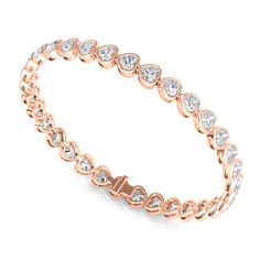 Go ahead, wear your heart on your sleeve with this unique rendition of a classic tennis bracelet. Heart On Your Sleeve, Heart Diamond, Vs Diamond, Heart Shaped Diamond, Heart On, Go Ahead, Diamond Heart, Tennis Bracelet, Diamond Clarity