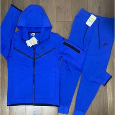 nike tech fleece blue Blue Tracksuit, Outfit Nike, Black Tracksuit