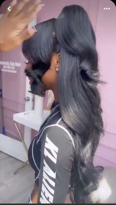 Half Up Half Down, Hair Updos, Black Women Hairstyles, Hair Inspo, Girl Hairstyles, Black Women