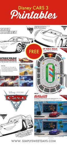 the cars 3 printables are available for purchase at simpysweetdays com