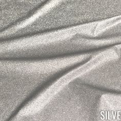 the silver fabric is very soft and shiny