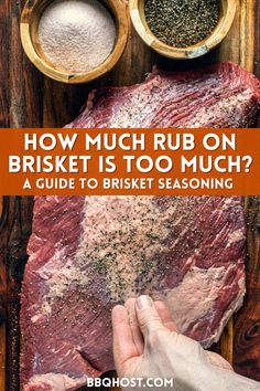 How Much Rub On Brisket Is Too Much? A Seasoned Guide Brisket Rubs, Smoked Brisket Rub, Brisket Dry Rub, Brisket Seasoning, Brisket Rub, Homemade Rubs, Beef Brisket Recipes, Dry Rub Recipes