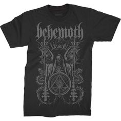 Behemoth Ceremonial Unisex T-Shirt Extreme Metal, Band T Shirts, Short Styles, Screen Printing Designs, Band Merch, Tour Shirt, High Quality T Shirts, Cotton Tops, Black Metal