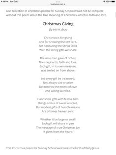 the christmas song is displayed on an iphone screen, and it appears to be in english