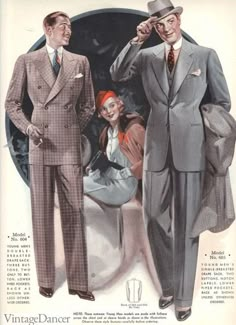 1930s Men's Suits History 30s Mens Fashion, 1930s Mens Fashion, 1940s Mens Fashion, 1930s Men, Men In Suits, Style Gentleman, Vintage Menswear, Lindy Hop, 30s Fashion