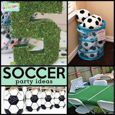 soccer themed party ideas and decorations