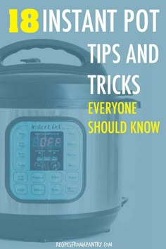 Get the most out of your Instant Pot with these 18 Instant Pot Tips and Tricks! Whether you are just a beginner or have been an Instant Pot devotee for years, these handy hacks will make cooking with your Instant Pot easier, better and more efficient. Links to popular Instant Pot recipes also included. Click through to get these awesome tips!!! #instantpot #pressurecooker #instantpottipsandtricks #pressurecooker #pressurecookertips #hacks #instantpothacks Buffalo Food, Instant Pot Tips, Chicken Yakisoba, Gluten Free Instant Pot Recipes, Low Carb Instant Pot Recipes, Gluten Free Instant Pot, Vegan Instant Pot Recipes, Instant Pot Soup Recipes