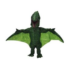 The Pterodactyl is undoubtedly one of the most recognizable creatures ever to have flown the Earth. This iconic inflatable full body jumpsuit with zipper, screen printed features on all sides and face in the character neck to see through. Jumpsuit features elastic at wrists and ankles to ensure air-tight sealing, plus attached gloves with faux claws. Battery pack requires 4 - AA batteries (not included). Available in Adult size One Size - 36-50" chest - 30-45" waist (approximately). Other dinosa Pterodactyl Costume, Flying Beast, Inflatable Dinosaur Costume, Full Body Jumpsuit, Inflatable Dinosaur, Inflatable Costumes, Dinosaur Costume, Creative Costumes, The Good Dinosaur