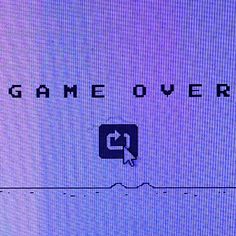 the game over logo is displayed on a computer screen