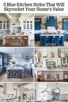 five blue kitchen styles that will skyrock your home's value