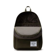 Room for an adventure-filled semester. Sized for everything you love doing whether you're in class or not. Made with 100% recycled EcoSystem™ fabrics and updated with features like a water-bottle pocket, laptop sleeve, this backpack has enough volume to pack in all your school essentials and more. Size: 18.00"(H) x 13.00"(W) x 7.00"(D), 30.0L EcoSystem™ 600D Fabric made from 100% recycled post-consumer water bottles Tonal stripe EcoSystem™ Liner made from 100% recycled post-consumer water bottles Floating sleeve fits a 15"/16" laptop Zippered closures with Prusik cord pulls Carry comfortably with adjustable padded shoulder straps Water bottle pocket Front pocket Put Yourself Out There™ internal label Internal Herschel Supply stripe DNA tab Casual Nylon Backpack For Adventure, Nylon Backpack For Adventure And Back To School, Back To School Adventure Backpack In Nylon, Back To School Nylon Backpack For Adventure, Nylon Backpack For Adventure, Nylon Backpack With Water Bottle Pocket For Adventure, Back To School Hiking Backpack With Water Bottle Pocket, Adventure Backpack With Water Bottle Pocket, Herschel Lunch Bag