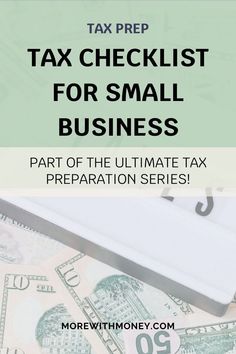 tax checklist for small business part of the ultimate tax preparation series