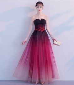 Burgundy Ball Gown Dress For Wedding, Formal Tulle Bridesmaid Dress With Sweep Train, Burgundy Ball Gown For Wedding, Bridesmaid Tulle Gown With Sweep Train, Burgundy Evening Dress For Wedding And Prom Season, Burgundy Evening Dress For Wedding Or Prom, Formal Tulle Wedding Dress For Prom Season, Burgundy Evening Dress For Wedding And Prom, Formal Tulle Wedding Dress For Prom