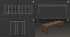 the screenshot shows how to make a table in blender and 3ds max