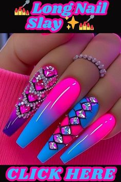 Colorful Stiletto Nails, Leo Nails, Wild Nails, Winter Nail Art Designs, Graffiti Nails, Rainbow Nails Design, Crazy Nail Designs