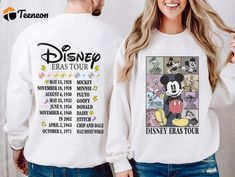 Vintage Disneyland Eras Tour Mickey Mouse Sweatshirt – Retro Disneyworld Shirt Disney Cartoon Print Sweatshirt For Fan Events, Disney Fan Merchandise Crew Neck Sweatshirt, Disney Crew Neck Sweatshirt Fan Merchandise, Disney Letter Print Sweatshirt For Fan Events, Disney Crew Neck Sweatshirt For Fans, Disney Long Sleeve Fan Merchandise T-shirt, White Letter Print Sweatshirt For Disney Fan Events, White Letter Print Sweatshirt For Disney Events, Long Sleeve Tops With Letter Print For Disney Trips