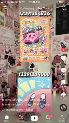 an image of some stickers on the wall and in front of it is a cell phone