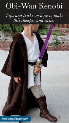 Obi Wan Kenobi Diy Costume, Jedi Robe Pattern, Star Wars Costumes Diy, Princess Leia Costume