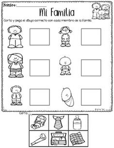 a worksheet with pictures and words on it