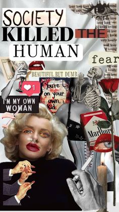 #myfirstshuffle #society #societykillsconfidence #statement #marilynmonroe For an art assignment maybe :) Society Standards, Expressions Photography, Art Assignments, Smash The Patriarchy, Graphic Design Art, Dumb And Dumber, Anger, Human