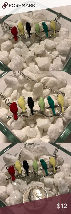 3/$30 NWOT Enamel Birds On A Branch Necklace 3/$30 NWOT Silvertone/Enamel Birds On A Branch Necklace  This is a personal favorite, adorable! Jewelry Necklaces Birds On A Branch, Branch Necklace, Jewelry Necklaces, Birds, Necklaces, Fashion Design, Closet, Women Shopping, Fashion Tips