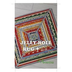 the jelly roll rug is on display