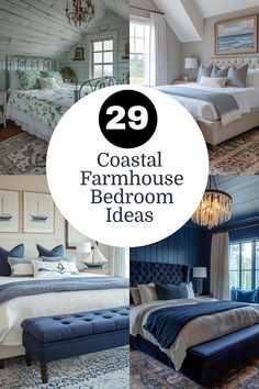 the top 20 coastal farmhouse bedroom ideas