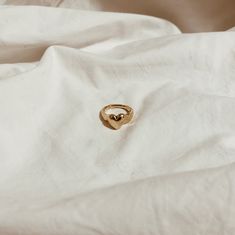 heart ring . — kelci potter Tarnish Resistant Brass Jewelry For Anniversary, Matte Gold Brass Rings As Gifts, Matte Gold Brass Rings For Gift, Matte Gold 14k Gold Rings For Gift, Matte Gold 14k Rings For Gifts, 14k Yellow Gold Open Ring Jewelry, 14k Gold Open Ring Jewelry For Promise, Gold-plated Promise Rings, Matte Gold Open Ring Perfect As A Gift