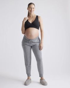 Mongolian Cashmere Maternity Joggers Maternity Joggers, Maternity Capsule Wardrobe, Sleep Bra, Comfy Bra, Skin To Skin, Pre Pregnancy, Womens Maternity, Maternity Nursing, Linen Blazer