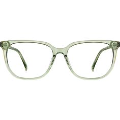 Create just the right amount of impact in these simplistic square glasses. Made from our thinnest acetate the glossy eyeglasses is both durable and lightweight. The look shines with minimal details and clean design lines so the focus is entirely on you. | Zenni Women's Square Prescription Eyeglasses Green Plastic Clear Eyeglass Frames Zenni, Prescription Glasses For Women Zenni, Green Glasses Frames, Zenni Optical Glasses, Optical Glasses Women, Stylish Glasses For Women, Green Glasses, Rim Design, Zenni Optical