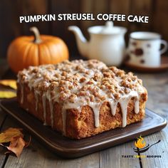 🎃🍰 Dive into autumn with a delightful Pumpkin Streusel Coffee Cake! Perfect for cozy mornings or festive gatherings. 🍂🍁

Pumpkin Streusel Coffee Cake

Ingredients:
- 2 cups all-purpose flour
- 2 tsp baking powder
- 1 tsp baking soda
- 1/2 tsp salt
- 1 tsp cinnamon
- 1/2 tsp nutmeg
- 1/4 tsp cloves
- 1/2 cup unsalted butter, softened
- 1 cup granulated sugar
- 2 large eggs
- 1 cup pumpkin puree
- 1/2 cup milk
- 1 tsp vanilla extract

Streusel Topping:
- 1/2 cup all-purpose flour
- 1/2 cup brow...