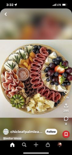 a plate filled with different types of food