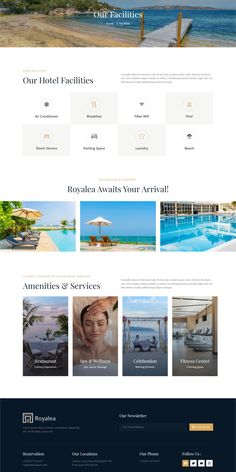 an image of a website page for a hotel