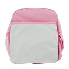 Made from 600D oxford material, an exceptionally durable and waterproof polyester material, these backpacks come with a front panel ready to decorate with a child’s name, photo, design, or to show school spirit. Perfect for school, day-care, or traveling. Customize to your preference. White area is available to to add any image you would like. Pink Backpack For Daycare And Back To School, Pink College Bag For Back To School, Customizable Pink Backpack For Students, Pink Rectangular Backpack For Daycare, Rectangular Pink Backpack For Daycare, Softback Bags For Back To School, Back To School Softback Bags For School Events, Customizable Pink Backpack For School Events, Pink Backpack For End Of School Year Events