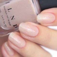 Poised Oat Milk Nail Polish, Wedding Nail Polish, Boutique Nails, Natural Nail Designs, Gel Nails At Home, Nail Shimmer, Pink Nail Polish, Jelly Nails, Pink Nail