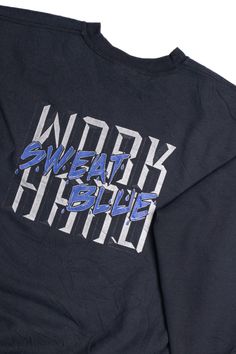 Work Hard Sweat Blue Sweatshirt 9140 Blue Sweatshirt, Vintage Apparel, Work Hard, Vintage Outfits, Sweatshirts, How To Wear, Blue, Clothes