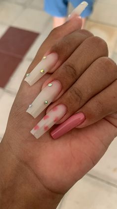 Coffin Nails Ombre, Acrylic Nails Nude, Drip Nails, Pink Acrylic Nails, Best Acrylic Nails, Stiletto Nails