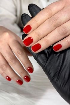 24 Red Nail Ideas to Try If You Want to Test The "Red Nail Theory" The Red Nail Theory, Red Nail Ideas, Red Nail Theory, Nail Theory, Engagement Nails, Bright Red Nails, New Nail Trends, Red Manicure, Red Nail