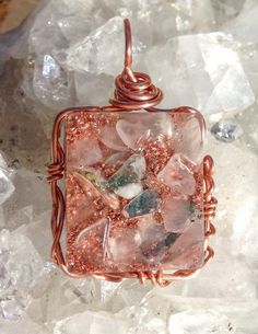 Mother's Love Orgonite Pendant by VioletFlameOrgoneLA on Etsy, $55.00 Mother's Love, Crystal Magic, Power Crystals, Wire Pendant