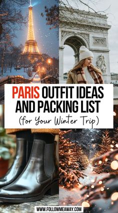 Paris Outfit Ideas And Packing List for Your Winter Trip Outfits For Paris In February, What To Wear To Paris In Winter, Winter Outfits For Paris Travel Wardrobe, Paris Fashion In Winter, Dressing For Paris In Winter, Paris Outfits January, Paris Weekend Trip Outfits Winter, Weekend In Paris Outfits Winter, Winter Outfits In Europe