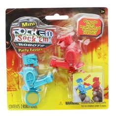 Forget about thumb wars and arm wrestling. These Rock 'em Sock 'em Robots are the perfect favor for your child's birthday party! Just slip one onto your finger and activate the rear lever with your thumb! Each pack includes one red and one blue robot. Play solo or go head-to-head with your friends! Color: Multicolor. Blue Robot, Arm Wrestling, Space Party, Birthday Shopping, Birthday Party Favors, Retro Gaming