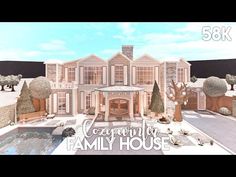 Family House Bloxburg, Cottage Layout