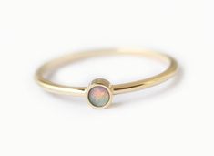 Opal Ring, 14k Gold Ring White Opal Engagement Ring, Non Diamond Engagement Rings, Opal Ring Vintage, Opal Solitaire Ring, Australian Opal Ring, Blue Gemstone Rings, Opal Engagement Ring, Opal Band, Minimalist Engagement Ring