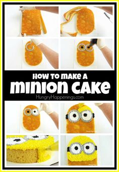 how to make a minion cake