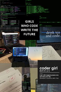 « Girls who code write the futureMy instascarlet.l1ecoder informationtechnology motivation wallpaper affirmations moodboardvisionboard Coding For Vision Board, Software Developer Vision Board, Coder Astethic, Coding Aestethic, Coding Manifestation, Coder Aesthetic Wallpaper, Coding Women Aesthetic, Cute Coding Aesthetic, Girl In Tech Aesthetic