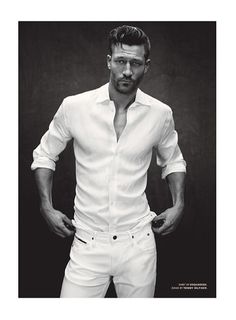 John Halls Models Spring White Fashions for Details image john halls photos 011 Best White Shirt, Details Magazine, Mens Fashion Smart, Mode Casual, Well Dressed Men, Mens Spring, Well Dressed