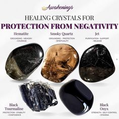 Protection From Negativity Crystal Kit - Etsy Healing Crystals For You, Protection Crystals, Crystal Healing Stones, Crystal Magic