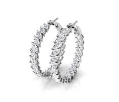 ✥ Introducing our Marquise Cut Hoops Diamond Earrings for Women, a stunning expression of modern sophistication and timeless elegance. Each earring features a series of marquise-cut diamonds meticulously set along the hoop, creating a captivating and elongated silhouette that beautifully frames the face. The marquise cut, known for its graceful shape and brilliance, adds a touch of glamour and sophistication to these earrings, making them the perfect accessory for any occasion. Whether paired wi Luxury Marquise Cut Brilliant Diamond Earrings, Luxury Silver Marquise Diamond Earrings, Luxury Marquise Baguette Diamond Earrings, Diamond Earrings For Women, Earrings Making, Moissanite Earrings, Marquise Cut Diamond, Diamond Hoop Earrings, Marquise Diamond