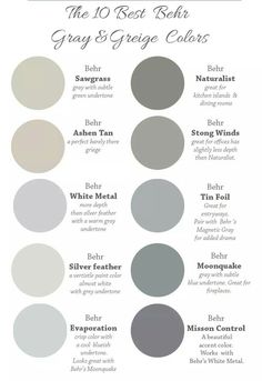 gray and white color scheme for the home